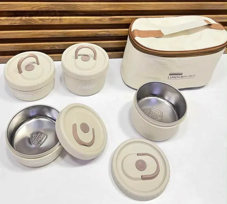 Lunch Box Isotherme en Inox - مجموعة علب الغداء الحرارية 3