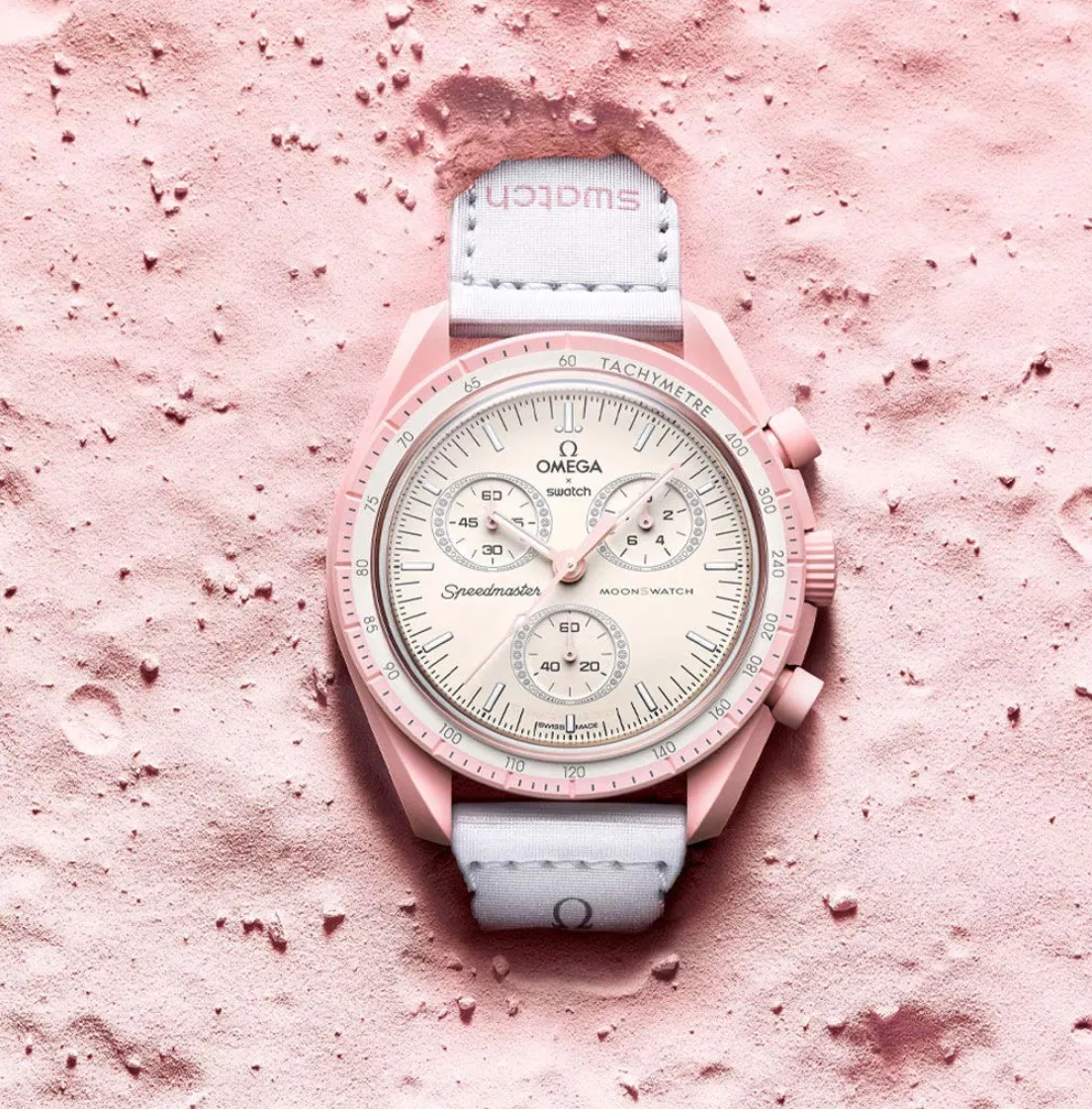 Swatch Omega rose