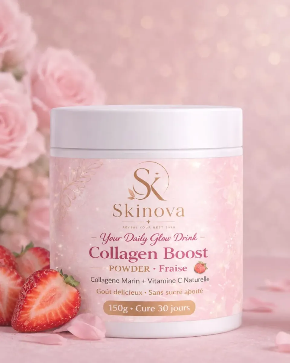 : 🌸 Skinova Collagen Boost – Collagène Marin – 150g – Fraise