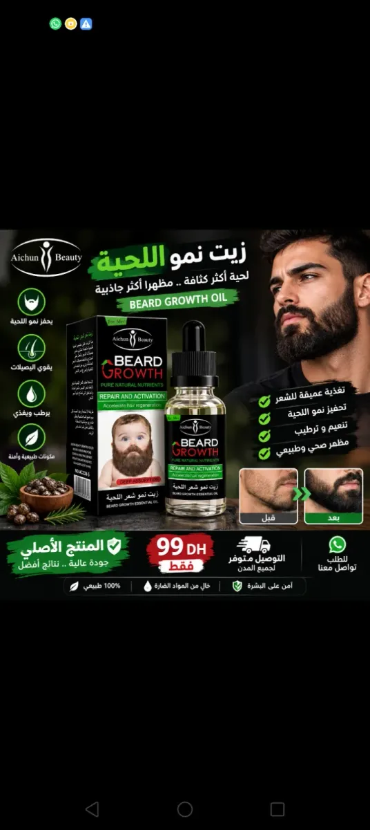 Huile pour barbe – Beard Growth 4