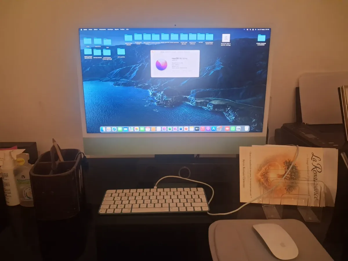 Système d'exploitation : macOS Monterey (version 12.1) Processeur : Puce Apple M1 Mémoire vive (RAM) : 8 Go