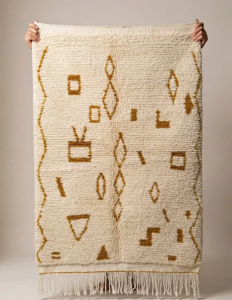 TAPIS BERBÈRE COLORÉ - Qualité Premium Style Azilal