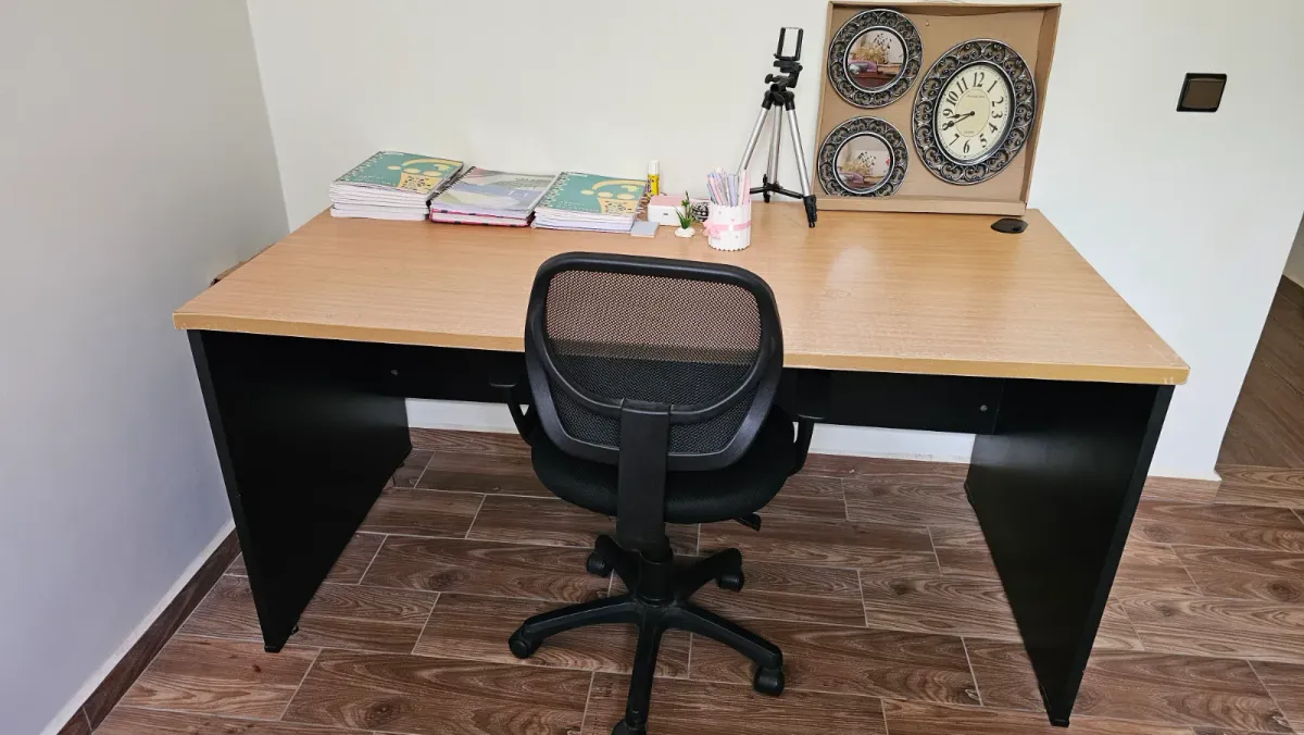مكتب دراسة Bureau 160×80 + كرسي Chaise | حالة جيدة جدًا 3