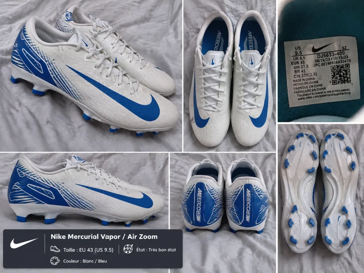 Nike Mercurial Vapor Air Zoom - Taille 43 - Original - Très Bon État