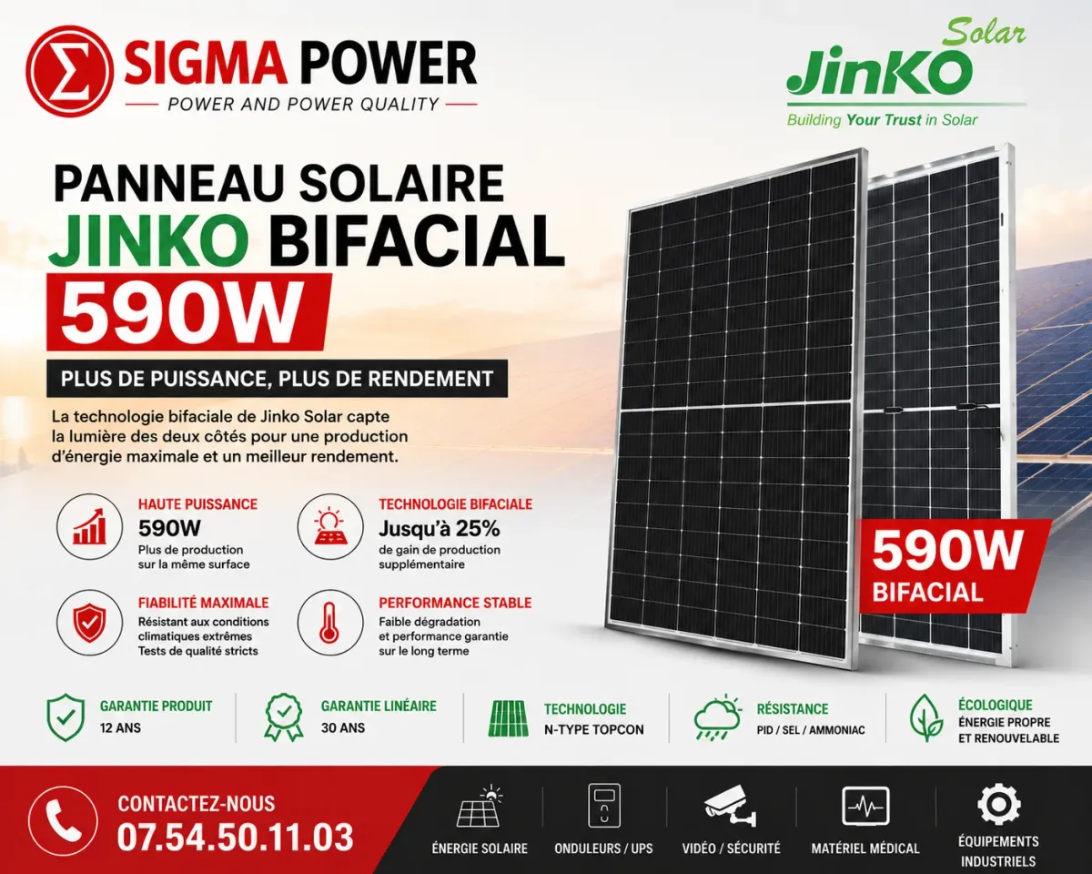 les équipements solaires en bon qualité
