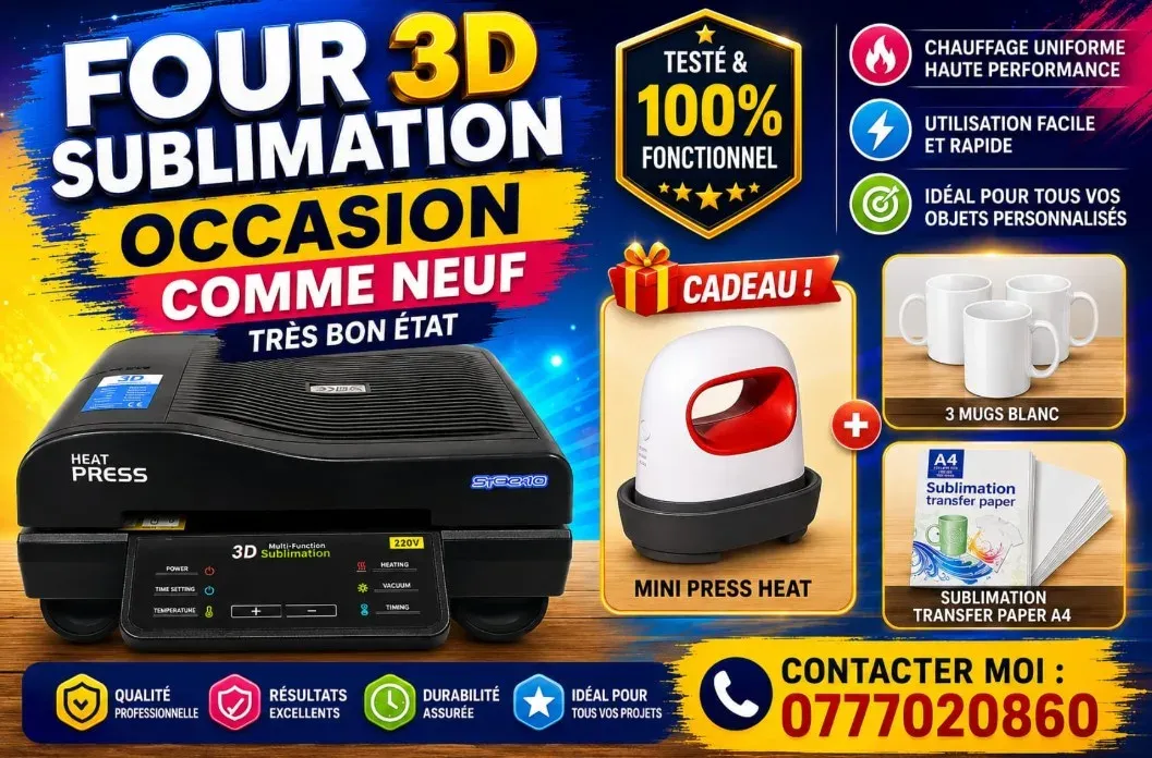 📢 Pack impression sublimation - heat press (four 3D)