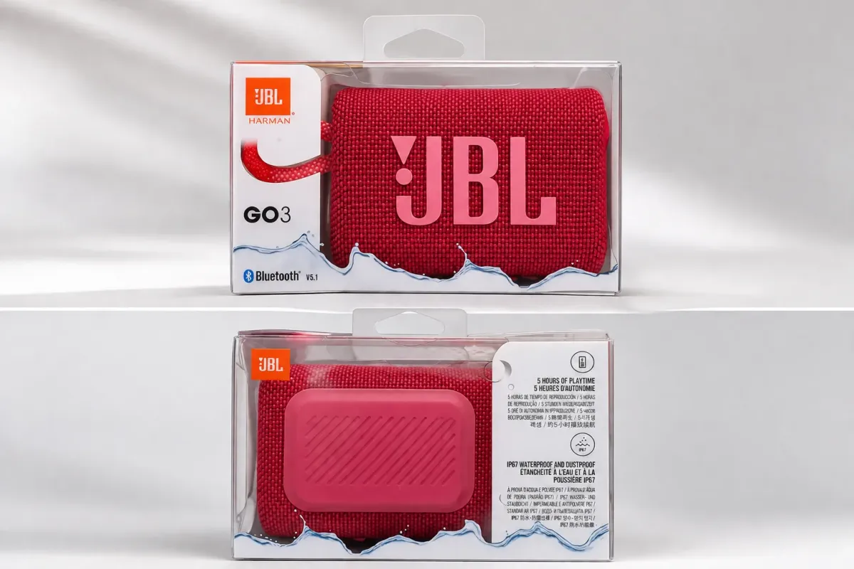 Enceinte Bluetooth portable JBL GO 3 (rouge)